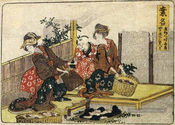 kuwana 3 Katsushika Hokusai Ukiyoe Peinture à l'huile